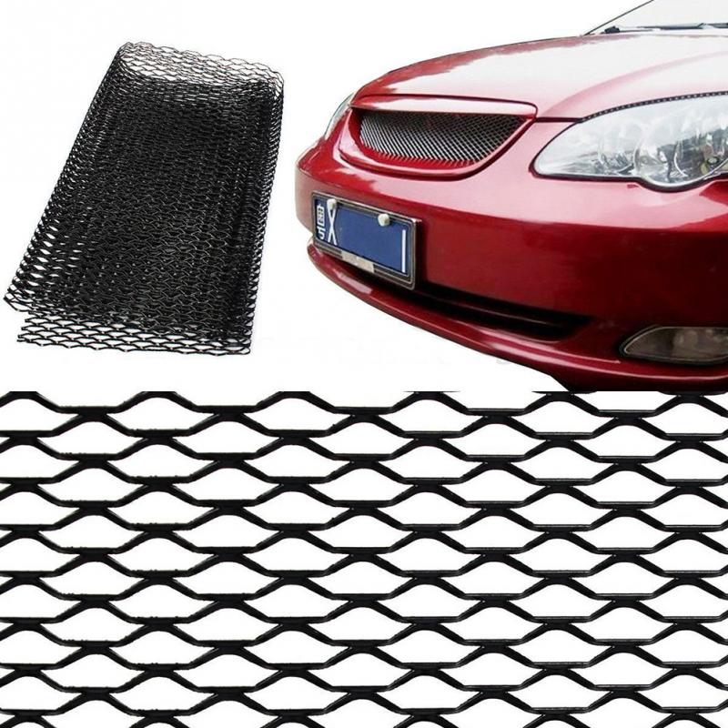Grille Aluminium Tuning Pour Pare-chocs | Dimensions 100 X 33 Cm, Couleur Noire | Installation Par Boulons, Personnalisation Voiture