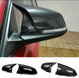 Coques de rétroviseurs BMW style M4 en ABS effet carbone verni