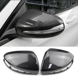 Coques de rétroviseurs effet carbone Mercedes Classe C E S GLC W205 W213 W222 X253 - vue 1