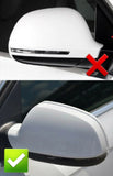 Coques de rétroviseurs chrome mat Audi A3 8P A4 A5 S5 RS3 RS4 RS5 - vue 2