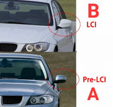 Coques de rétroviseurs noir brillant BMW Série 1 E81 E82 E87 E88 et Série 3 E90 E91 E92 E93 - vue 6