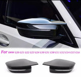Coques de rétroviseurs noir brillant BMW G20 G22 G30 - vue 1