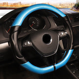 Couvre volant en cuir et fibre de carbone Racing