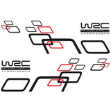 Autocollants automobile WRC Rallye