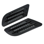 Grilles tuning universelles pour ailes ou capot. Vendues par 2, noires ou chromées