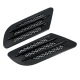 Grilles tuning universelles pour ailes ou capot. Vendues par 2, noires ou chromées