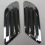 Grilles tuning universelles pour ailes ou capot. Vendues par 2, noires ou chromées