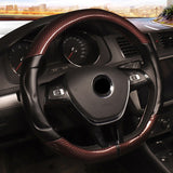 Couvre volant en cuir et fibre de carbone Racing