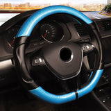 Couvre volant en cuir et fibre de carbone Racing
