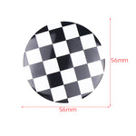 Stickers Cache Moyeu Damier