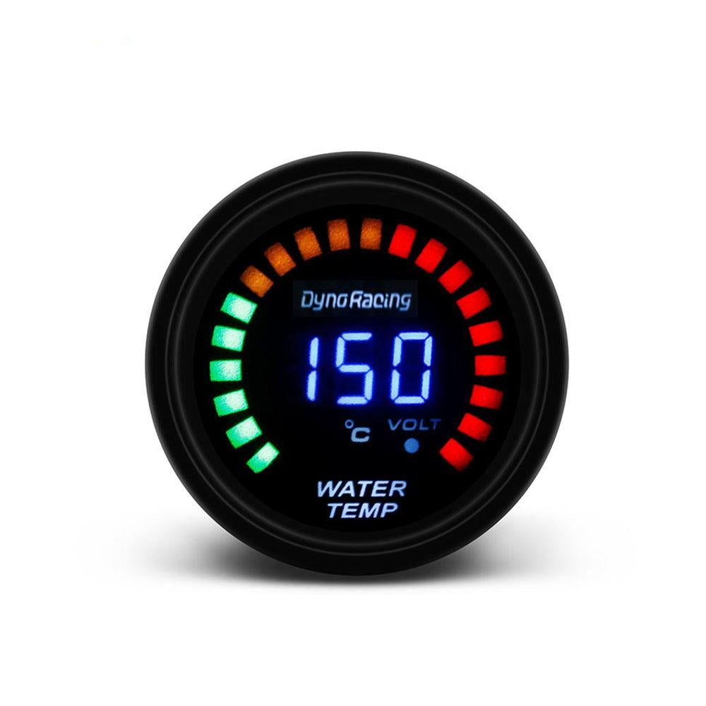 Manomètre de température d'eau électrique OS - Diamètre 52 mm - fond beige  - en 12v - avec sonde sur durite