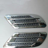 Grilles tuning universelles pour ailes ou capot. Vendues par 2, noires ou chromées